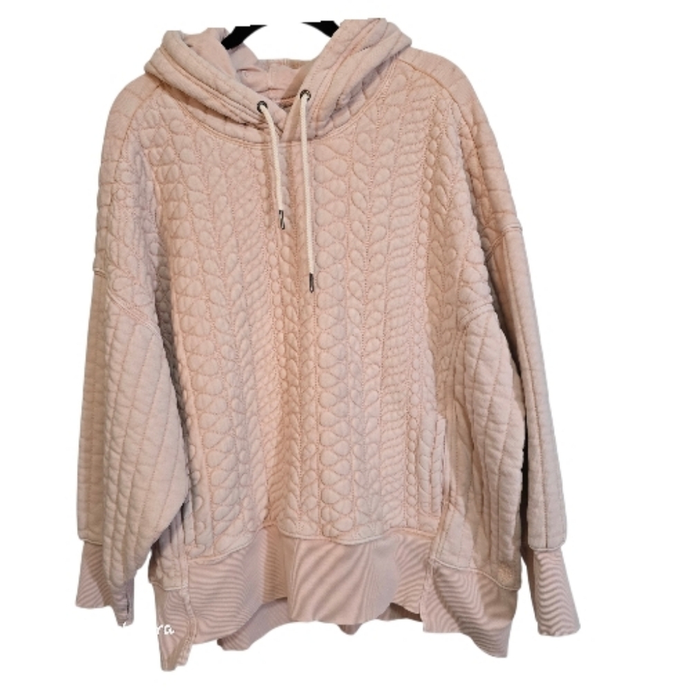 FP Movement by Free People Quilted Pullover Hoodie in Light Pink - Picture 2 of 6